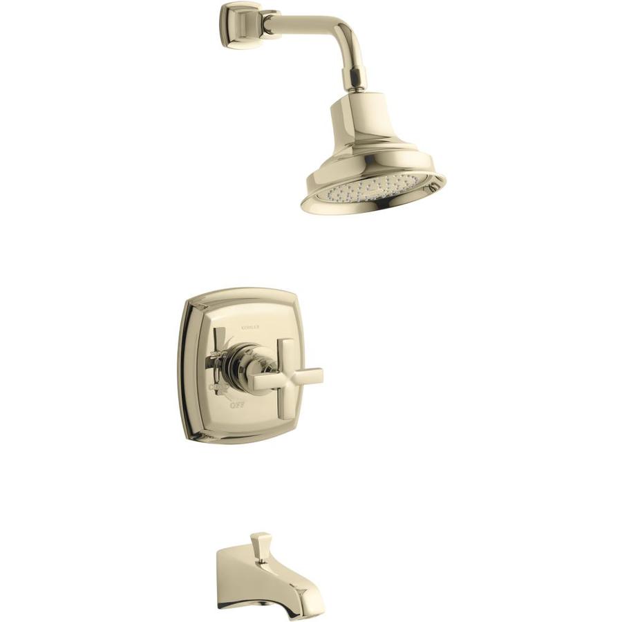 KOHLER Margaux Vibrant French Gold 1Handle Bathtub and Shower Faucet at