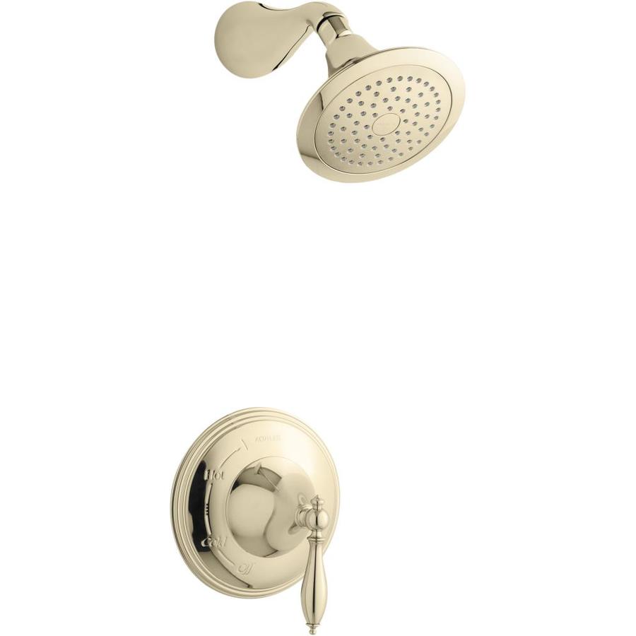 KOHLER Finial Vibrant French Gold 1Handle Shower Faucet at