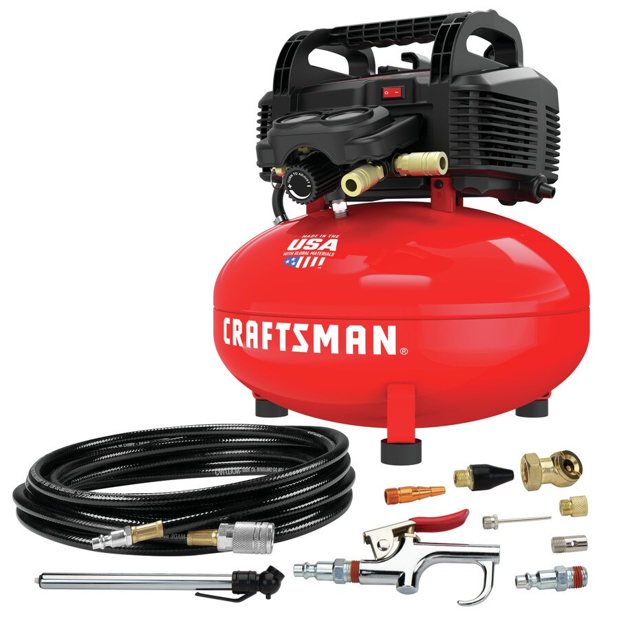 CRAFTSMAN 6Gallon Single Stage Cordless Electric Pancake Air