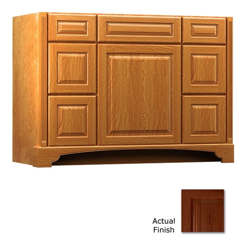 KraftMaid 48in Autumn Blush Bathroom Vanity at