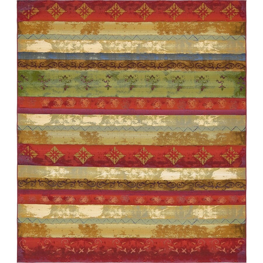 Unique Loom Traditional Outdoor 10 x 12 Multi/Ivory Indoor ... (675 x 675 Pixel)