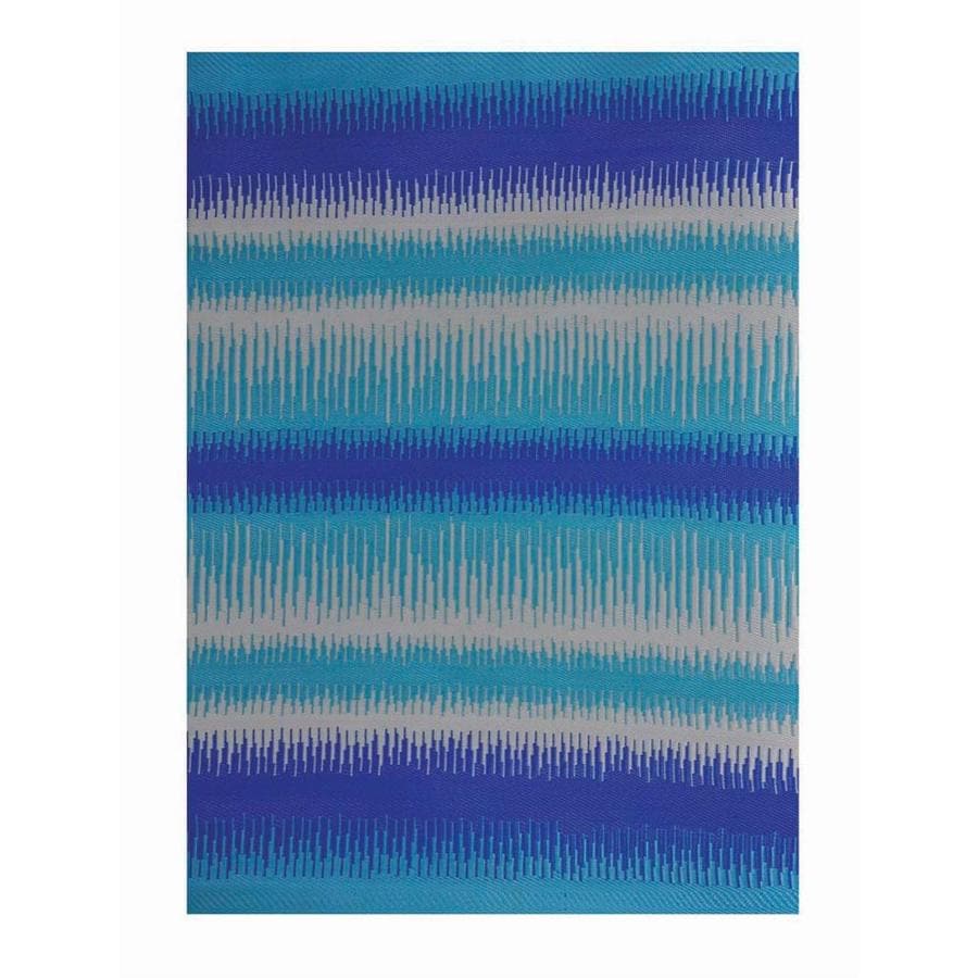 Shop Garden Treasures Blue Rectangular Indoor/Outdoor ... (900 x 900 Pixel)