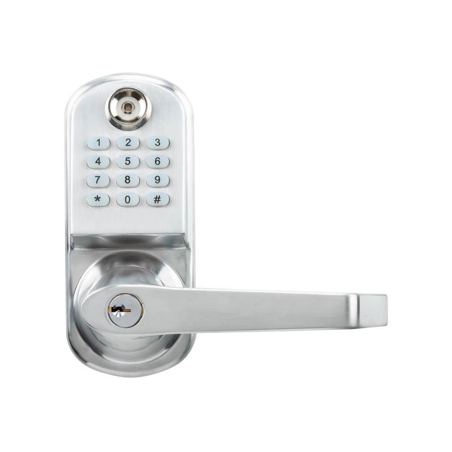 RemoteLock ResortLock Satin Nickel 1Cylinder Lighted Keypad in the