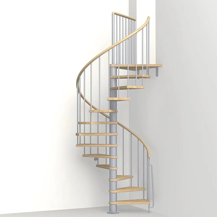 Shop Arke Phoenix 47in x 10ft Gray Spiral Staircase Kit at