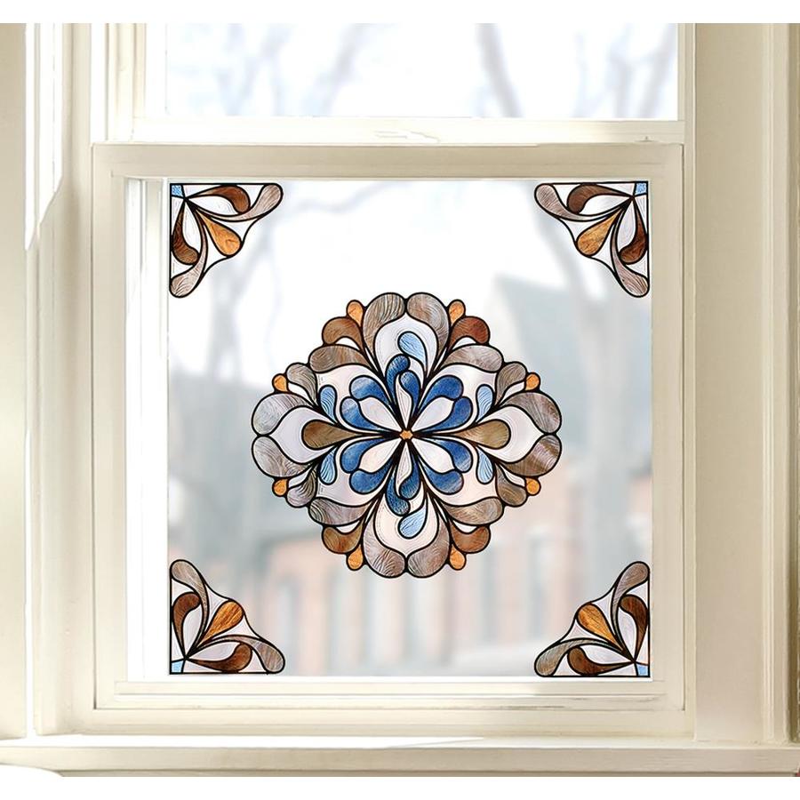 Artscape Capri Amber 12in x 12in Textured Textured Privacy/Decorative