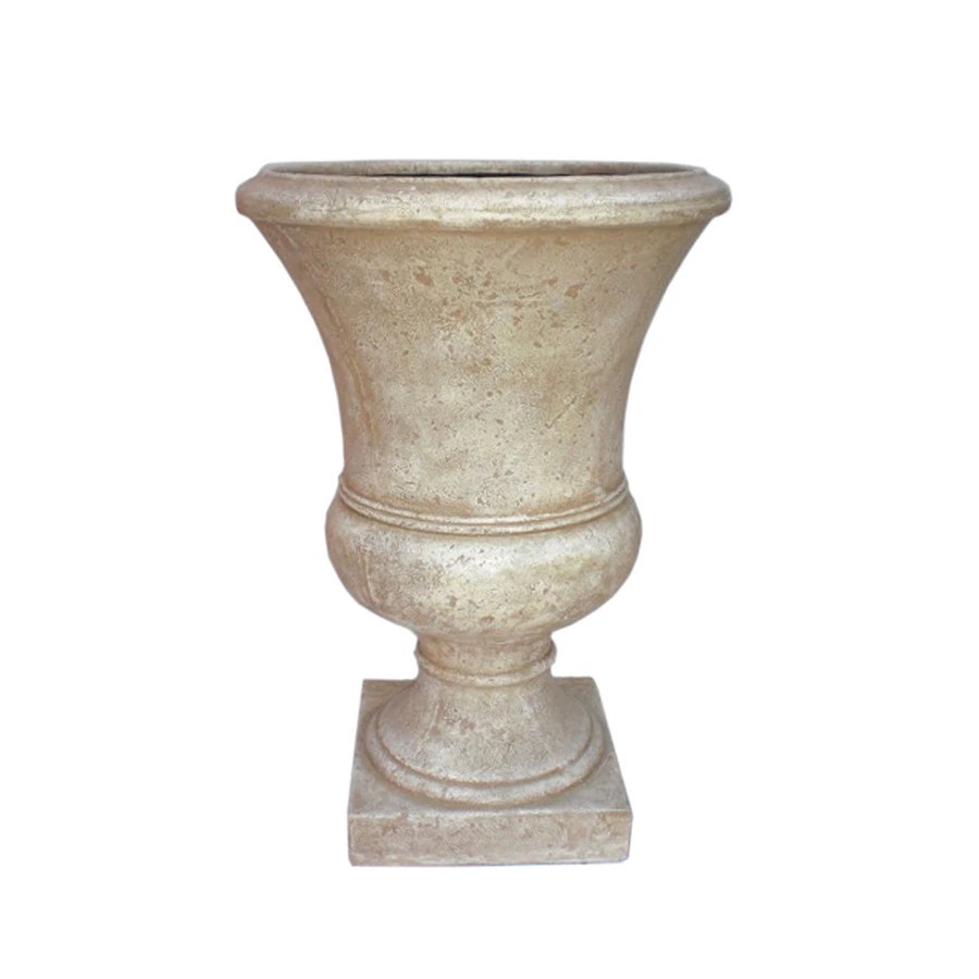 Shop allen + roth 15.25in x 26in Sand Fiberglass Urn at