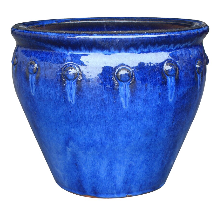 Extra Large Blue Ceramic Planters / You'll find new or used products in