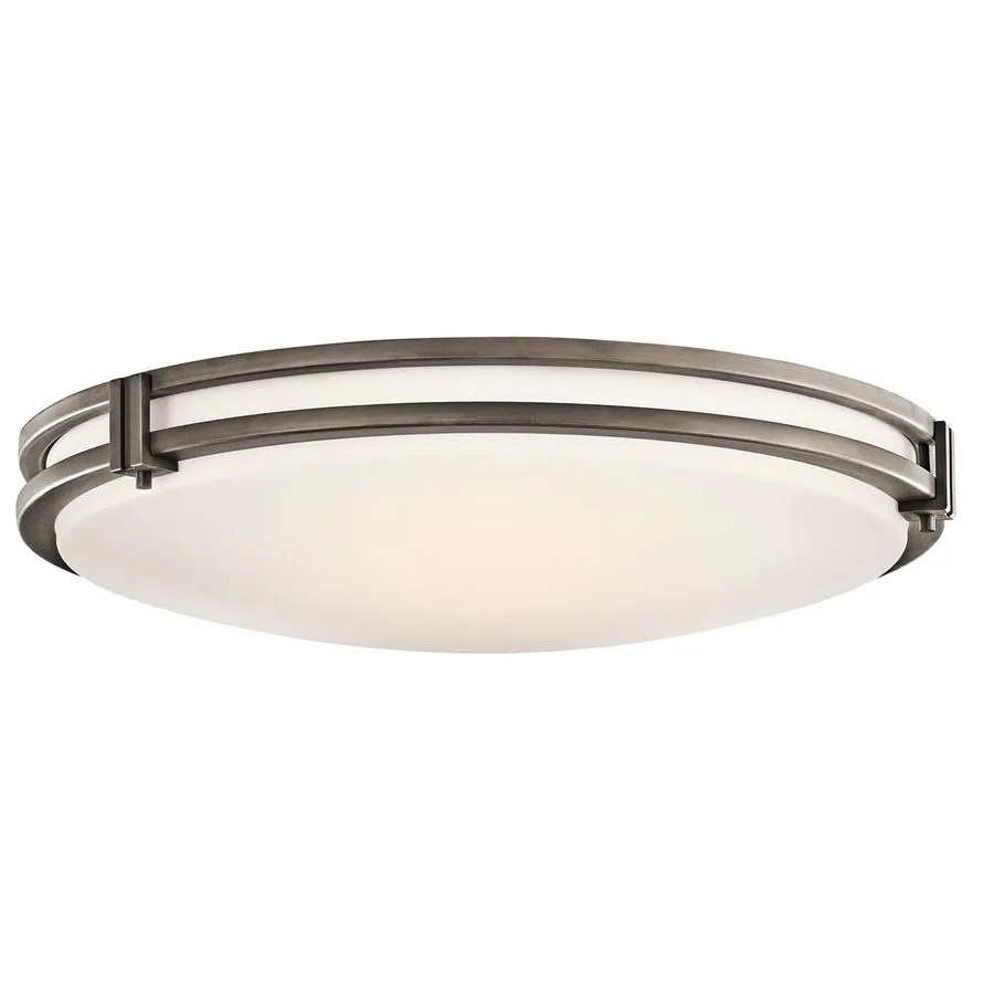 Shop Kichler Lighting Hastings Olde Bronze Flush Mount Fluorescent