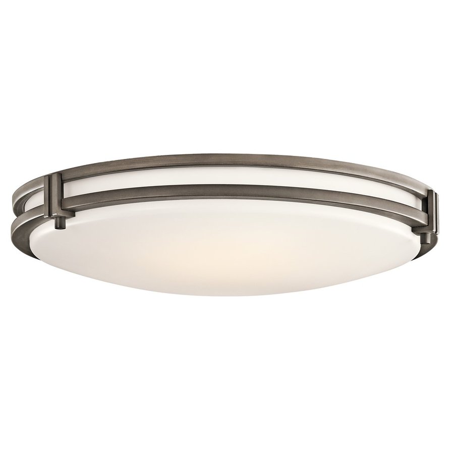 Kichler Hastings White Acrylic Flush Mount Fluorescent Light 2