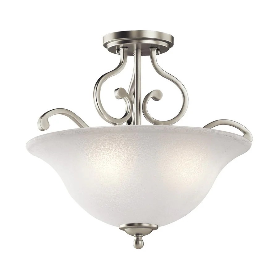 Kichler Camerena 18in W Brushed Nickel SemiFlush Mount