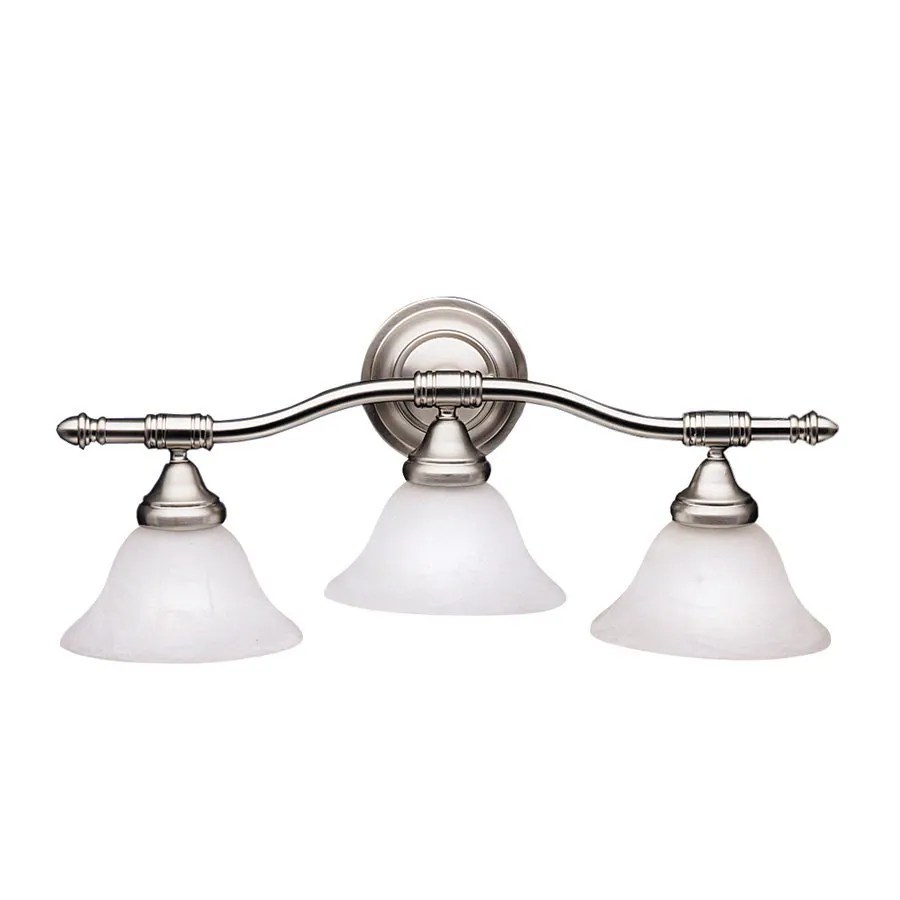 Shop Kichler Lighting 3Light Broadview Brushed Nickel Traditional