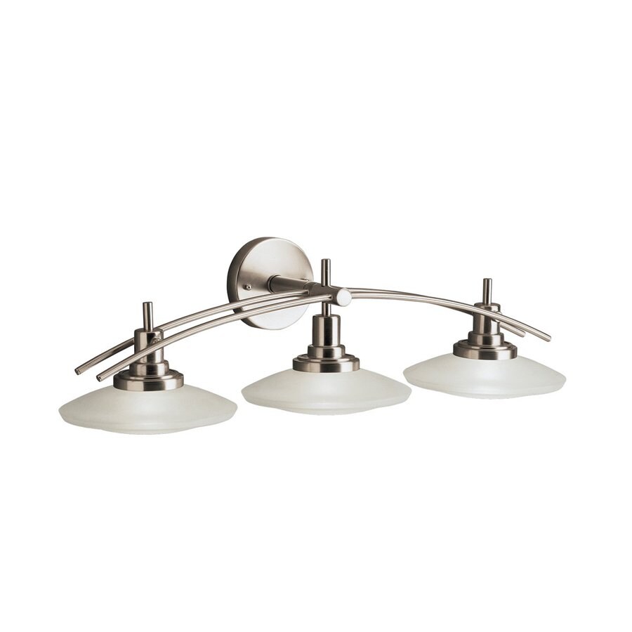 Kichler Structures 3Light 30in Brushed Nickel Geometric Vanity Light