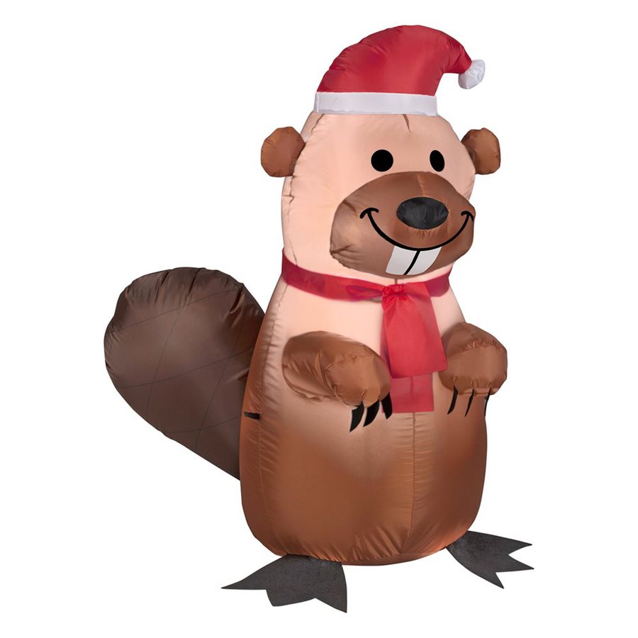 Shop Gemmy 3.51ft Lighted Beaver Christmas Inflatable at