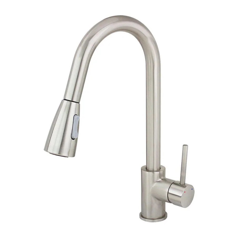 Kokols USA Brushed Nickel 1handle Deck Mount Pulldown Kitchen Faucet