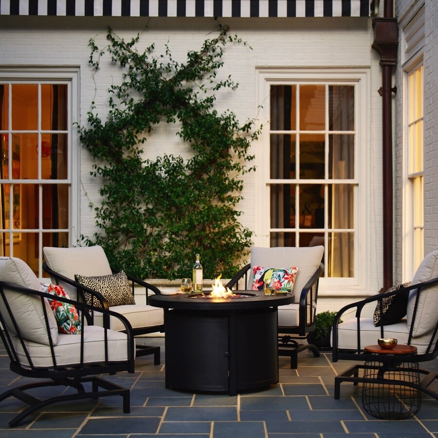 Shop allen + roth Dilworth Patio Conversation Set at