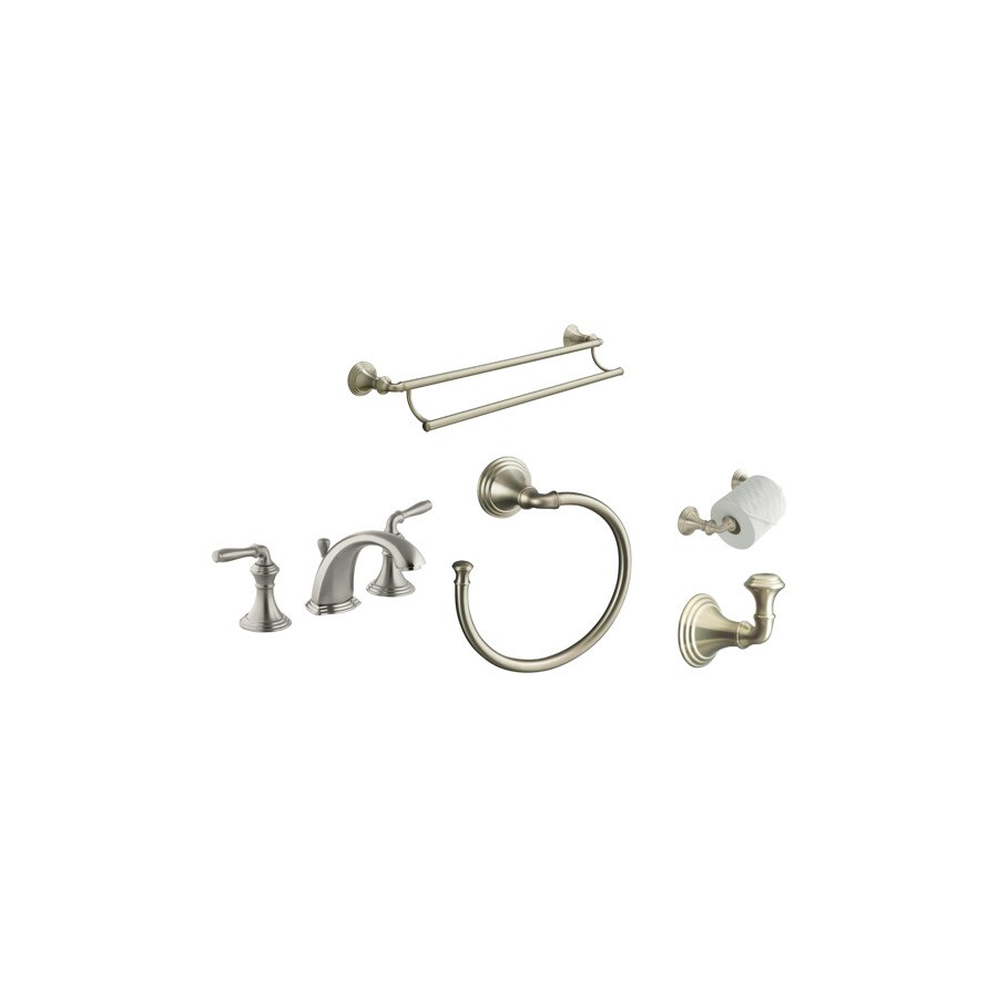 Shop KOHLER Devonshire Brushed Nickel Bathroom Set at