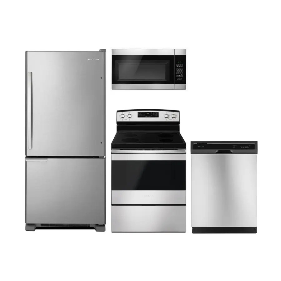 Shop Amana BottomFreezer Refrigerator & Electric Range Suite in