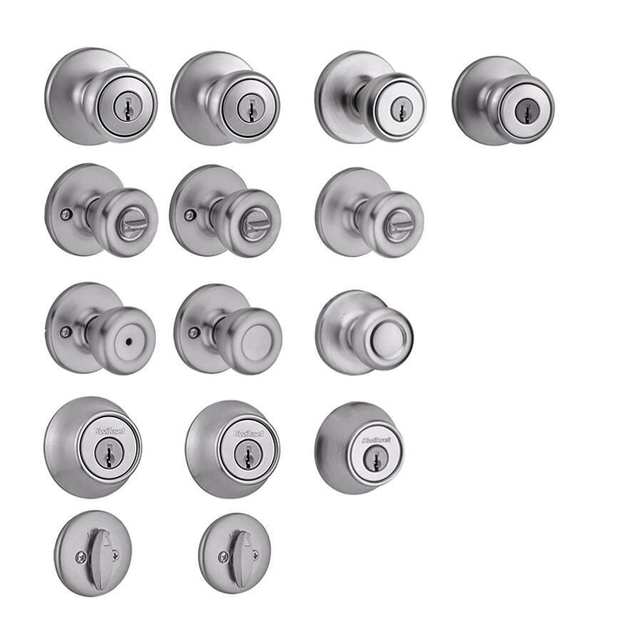 Shop Kwikset Tylo Satin Chrome Door Knob Collection at