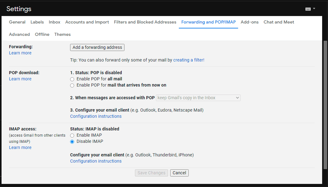 Fix Gmail messages are missing Mobile Internist
