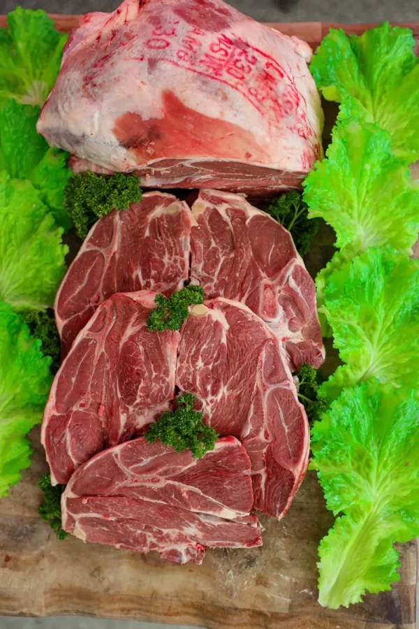 Fresh Half Lamb Meat Selection Mobile Lamb Van