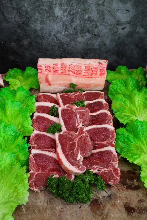 Fresh Half Lamb Meat Selection Mobile Lamb Van