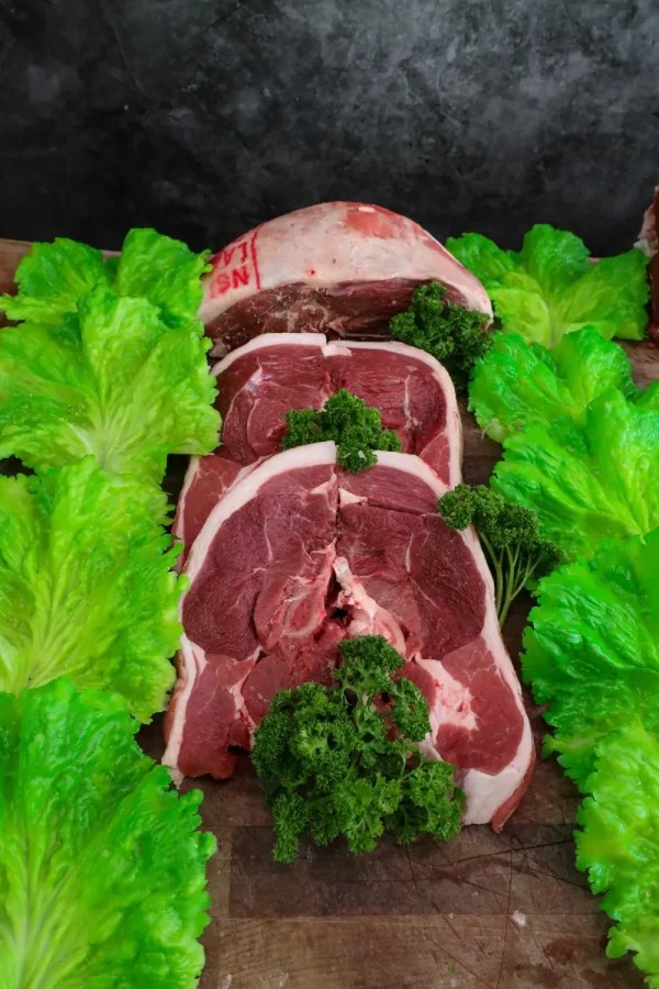 Fresh Half Lamb Meat Selection Mobile Lamb Van