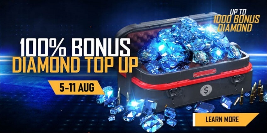 First, make sure you connected to the internet. Free Fire Giving Away 100% Top Up Bonus (Double Diamonds ...