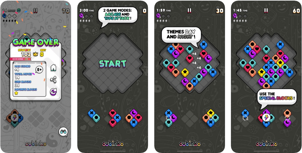 Cubinko Is An Match3 Puzzle Game For iOS Devices Mobile