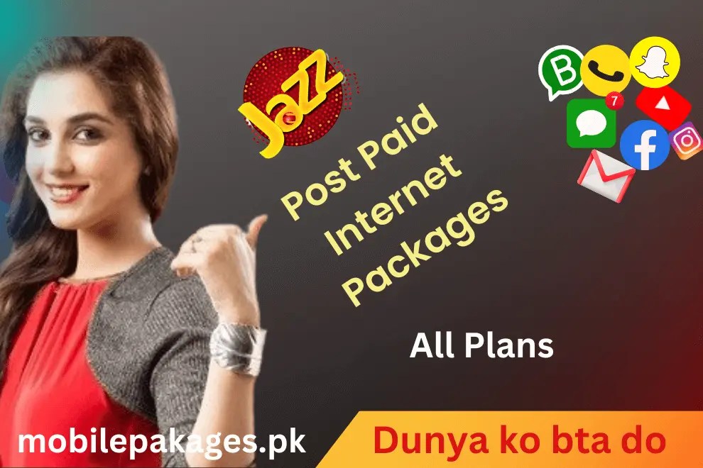 Jazz Postpaid Packages For 30 Days call, SMS Latest price