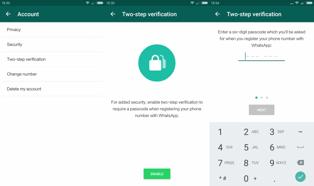 How to use twostep verification of WhatsApp to make it more secure. MPC