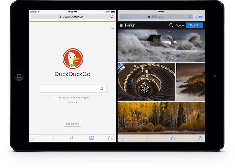 How to remove the split screen on iPad Safari MobileSiri