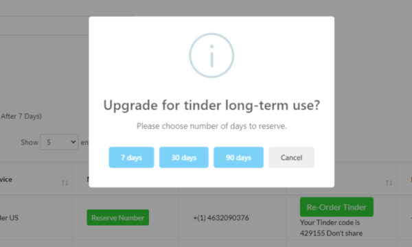Tinder Fake Number or Burner Number For Tinder MobileSMS.io