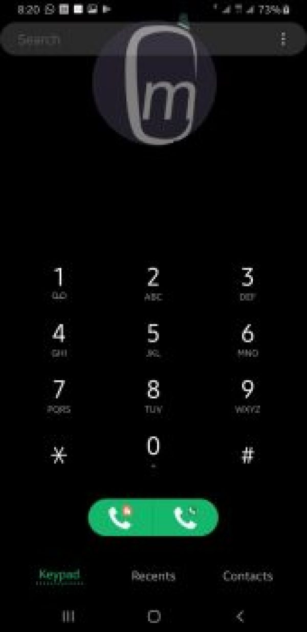 samsung one ui night mode Phone dialer