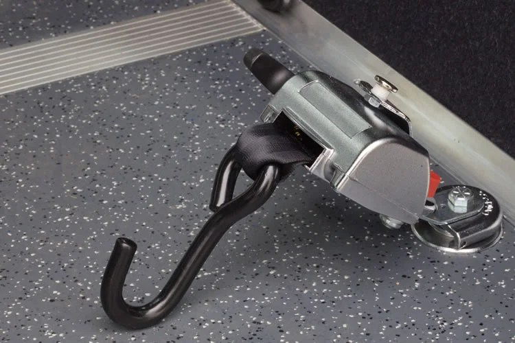 How to secure a wheelchair in a van