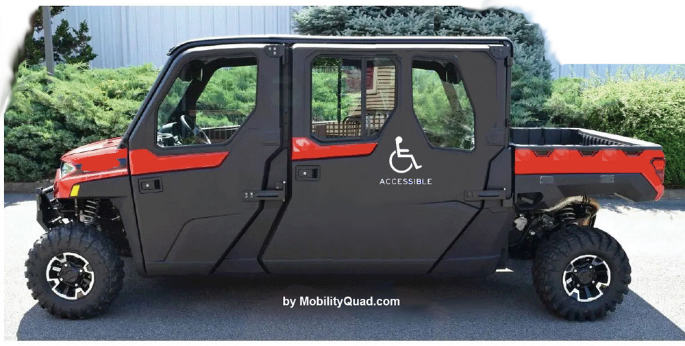Mobility Quad, Handicapped all terrain wheelchair vehicle