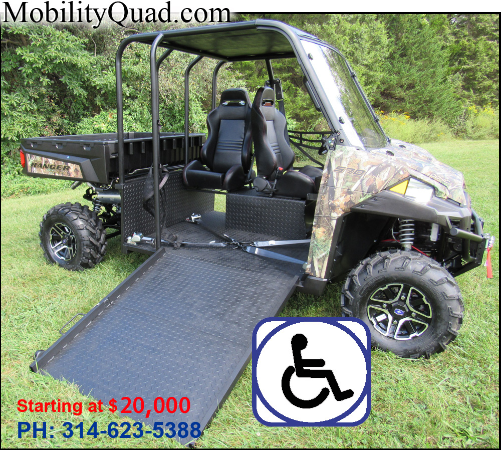Mobility Quad, Handicapped all terrain wheelchair vehicle