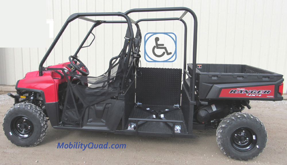 Mobility Quad, Handicapped all terrain wheelchair vehicle