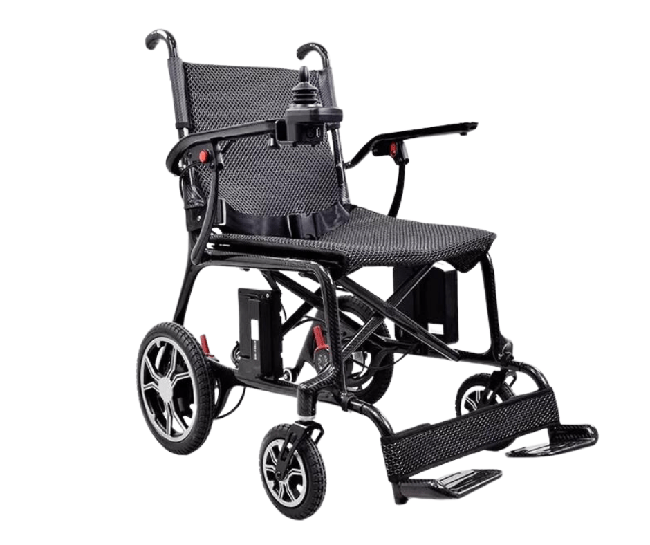 Rothcare Lite Ryder Carbon Fibre Folding Power Wheelchair Mobility Zone