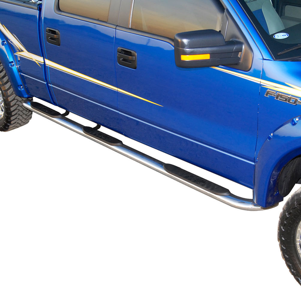 4″ Oval WheeltoWheel Nerf Bars Mobile Living Truck and SUV