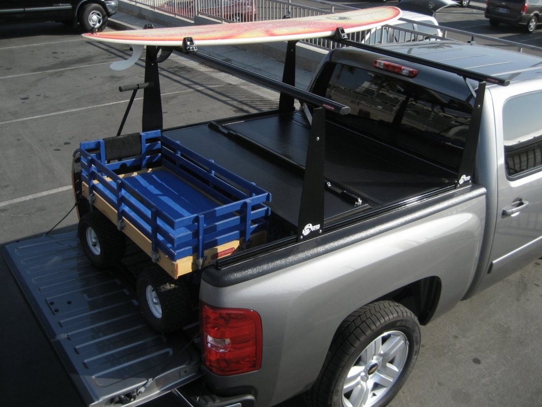 BakFlip CS Hard Folding Tonneau Cover With Rack Mobile Living Truck