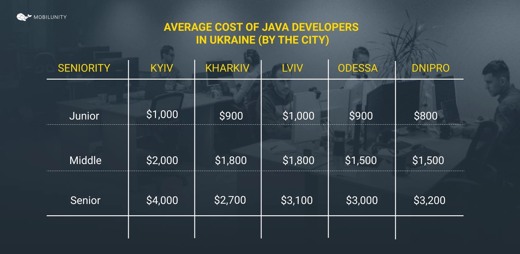 Hire Developers in Ukraine Costs & Tips Mobilunity