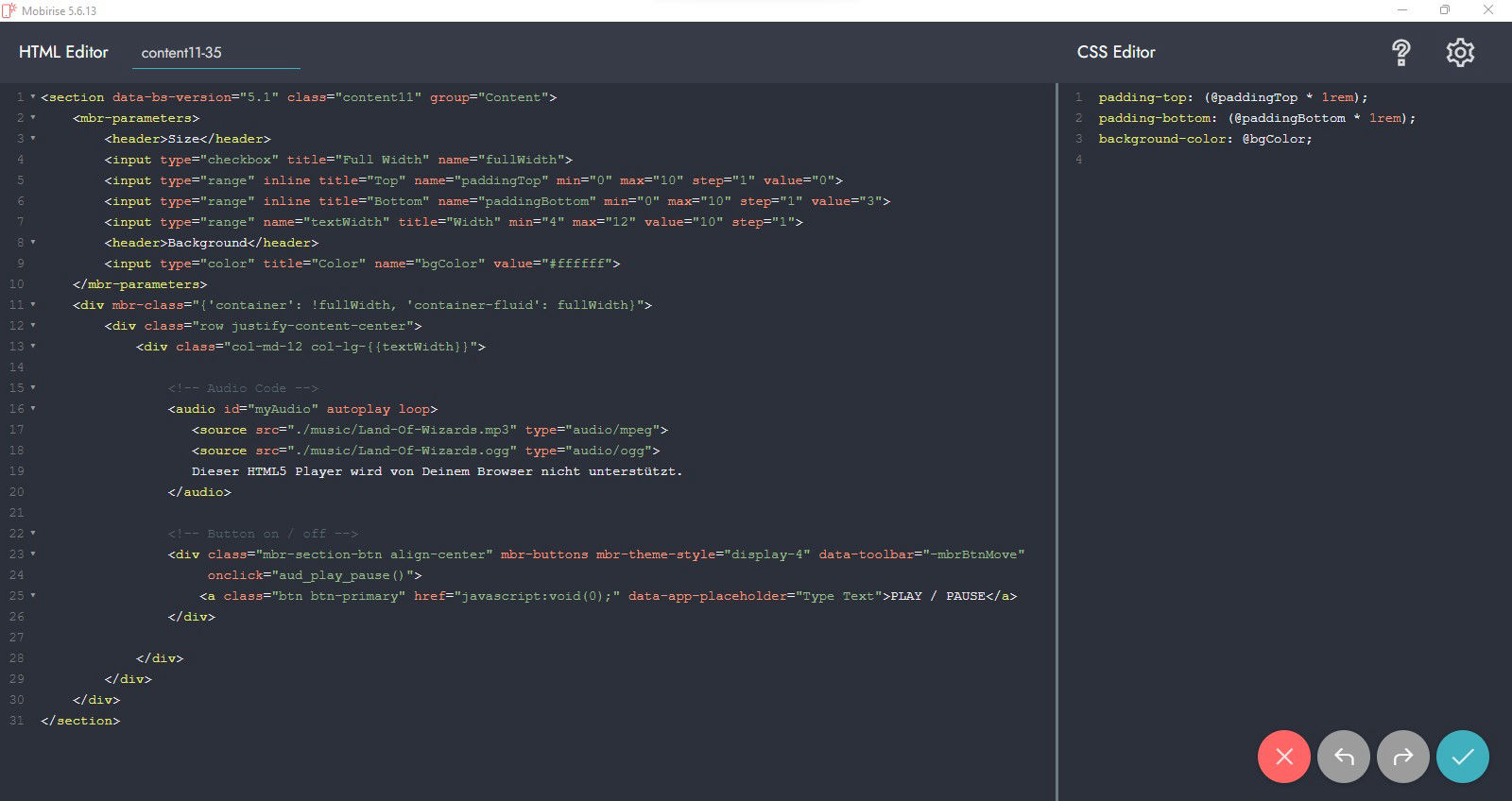 HTML5 MP3 Audio Player
