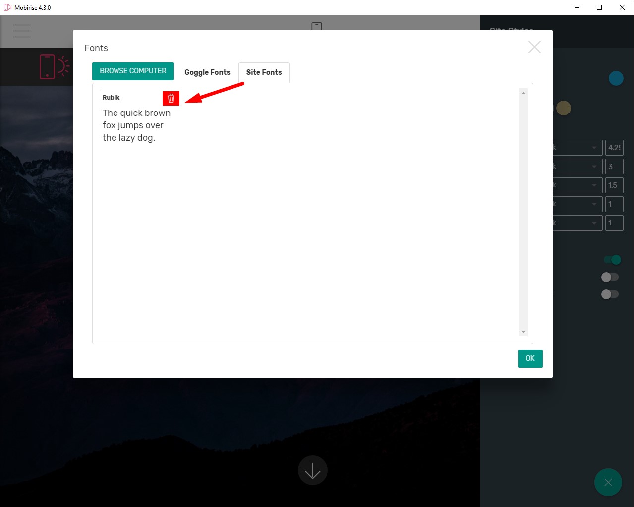 How to remove a font?