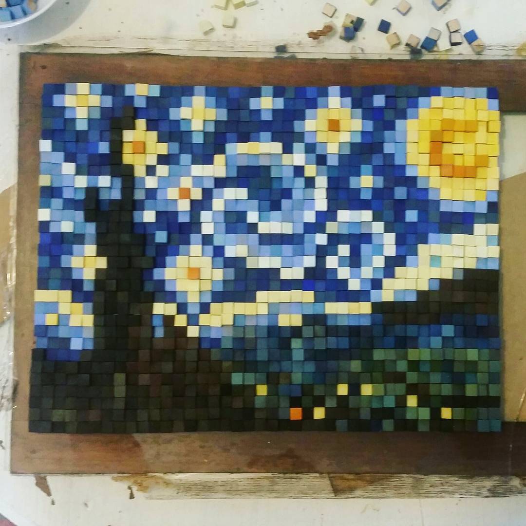 Artist Turns Iconic Paintings Into Pixelated Street Art MobiSpirit