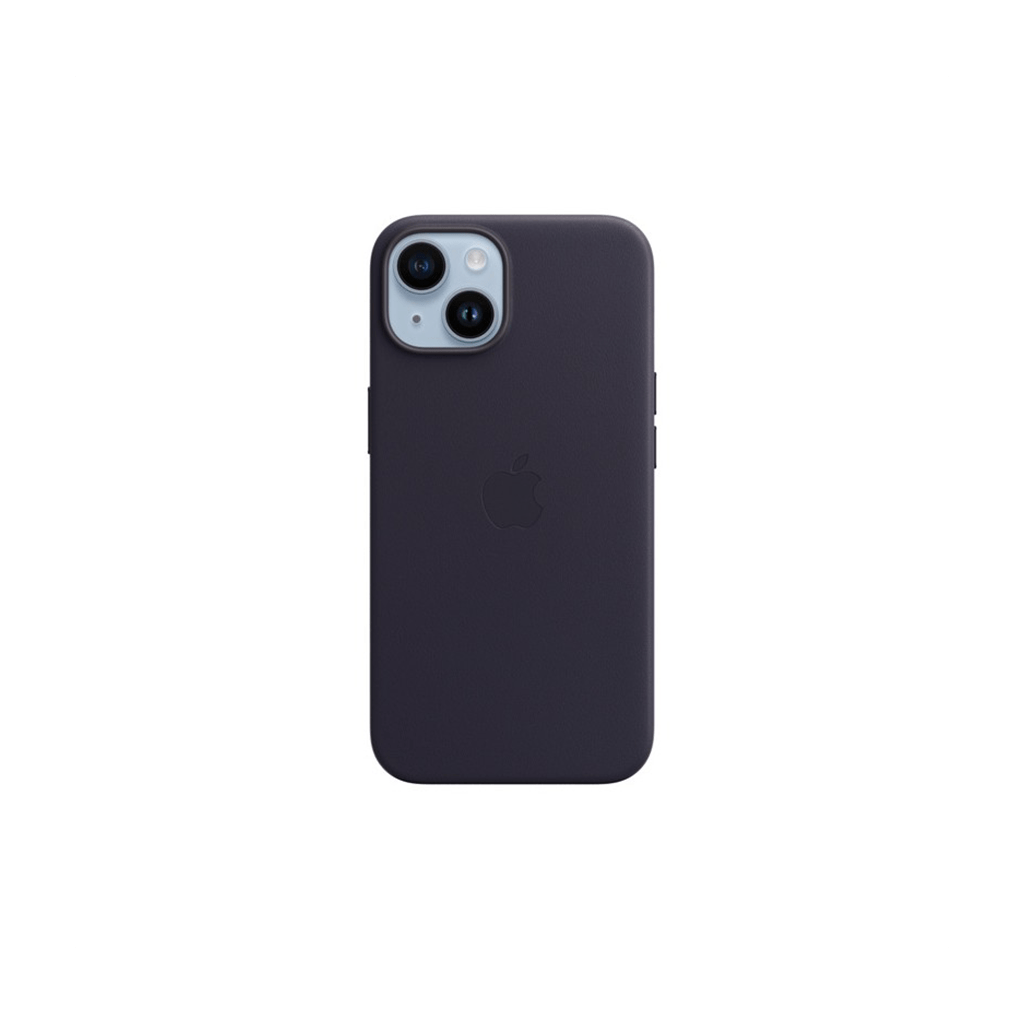Apple iPhone 14 / iPhone 13 Leather case with MagSafe Midnight Mobix