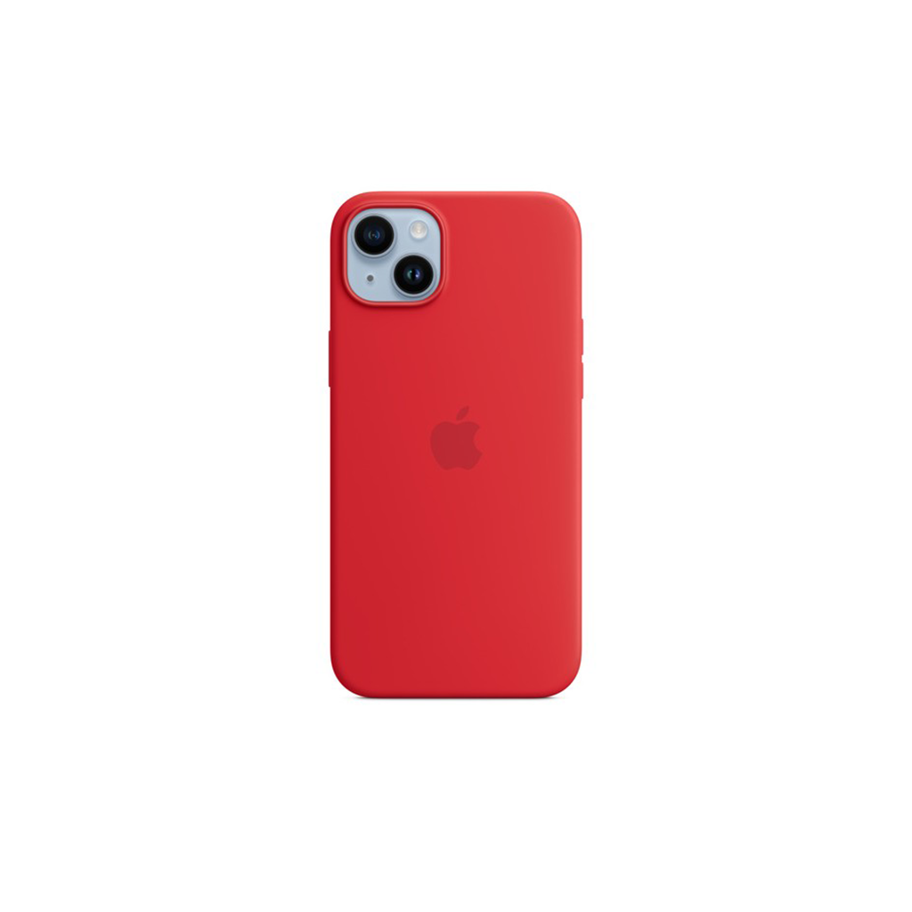 Apple iPhone 14 Plus silicone case with MagSafe (PRODUCT) Red Mobix