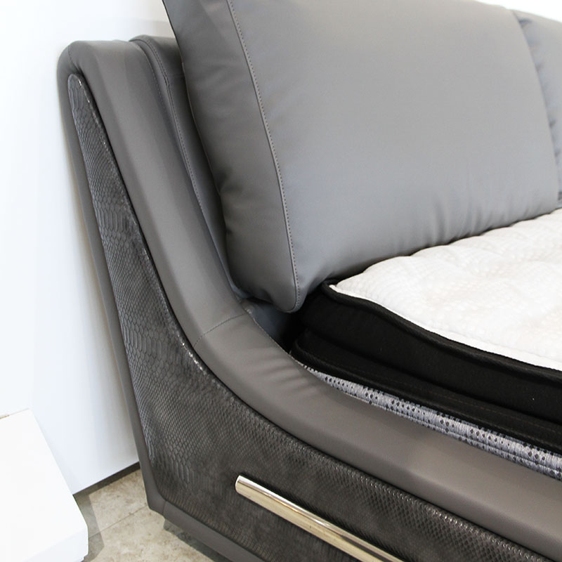 Modern Grey Bed Milano Buy Beds in Edmonton