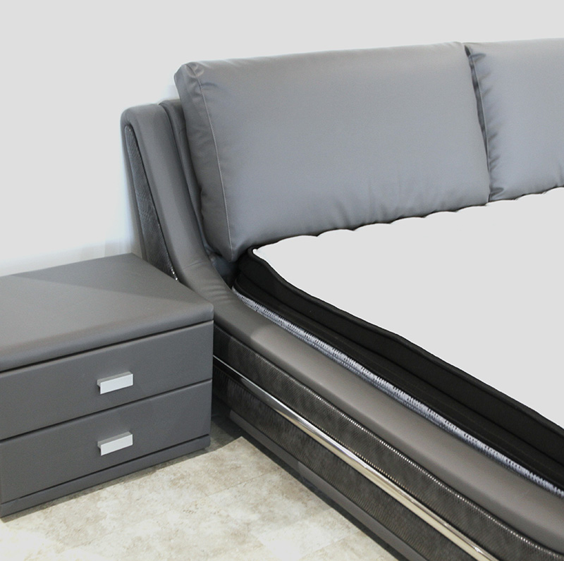 Modern Grey Bed Milano Buy Beds in Edmonton