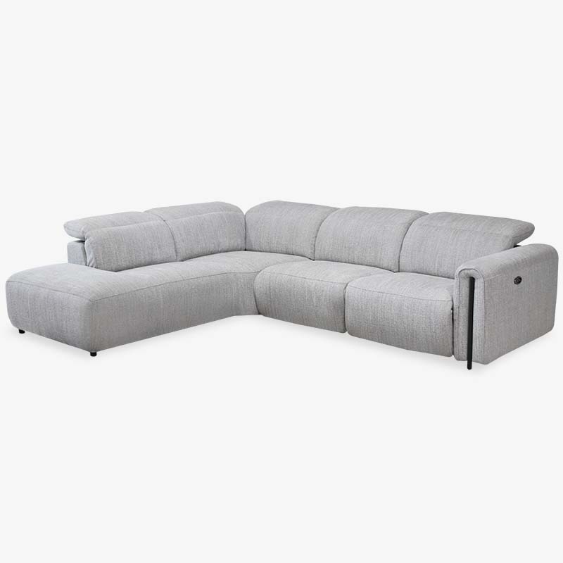 Fabric Power Reclining Sectional Sassari Mobler Furniture Edmonton