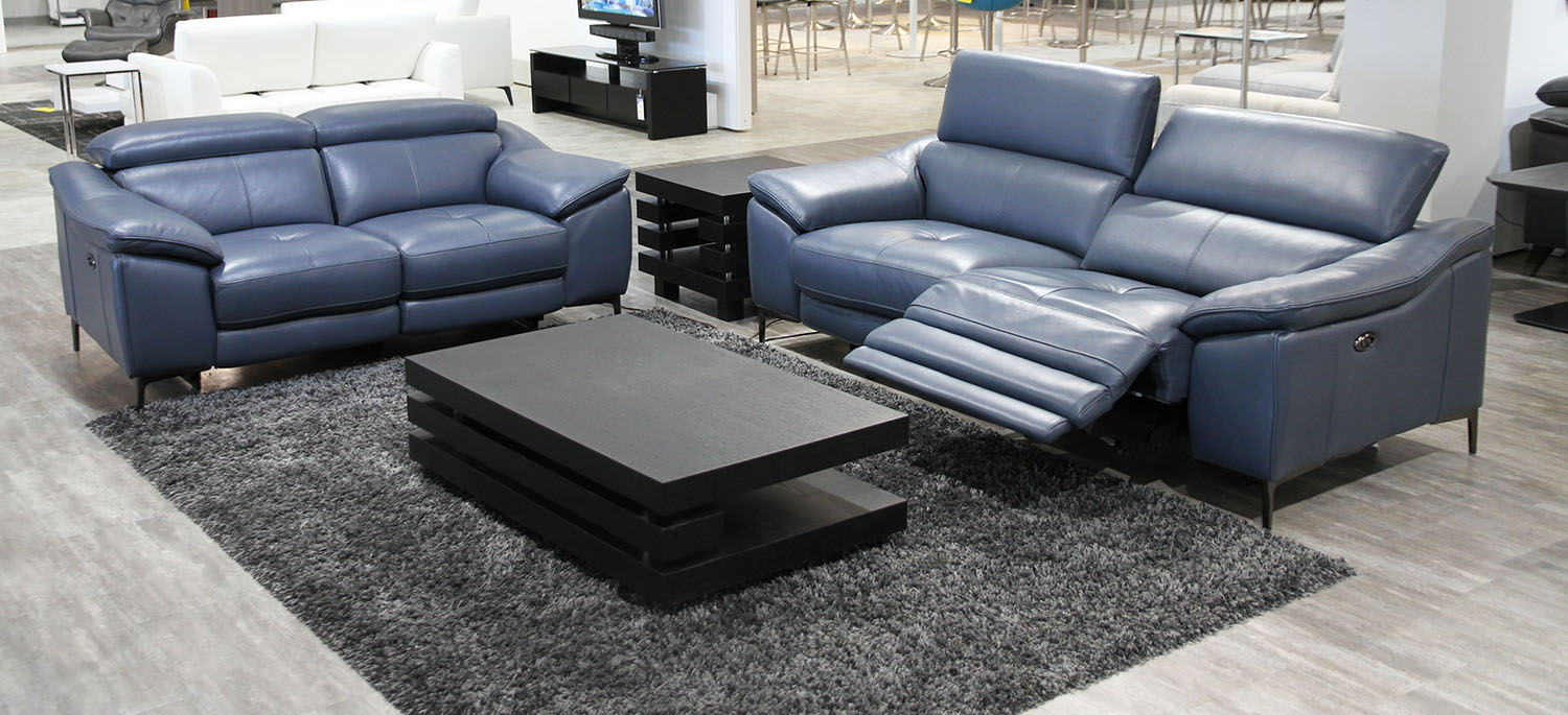 Leather Power Reclining Loveseat Tuscon Mobler Furniture Edmonton